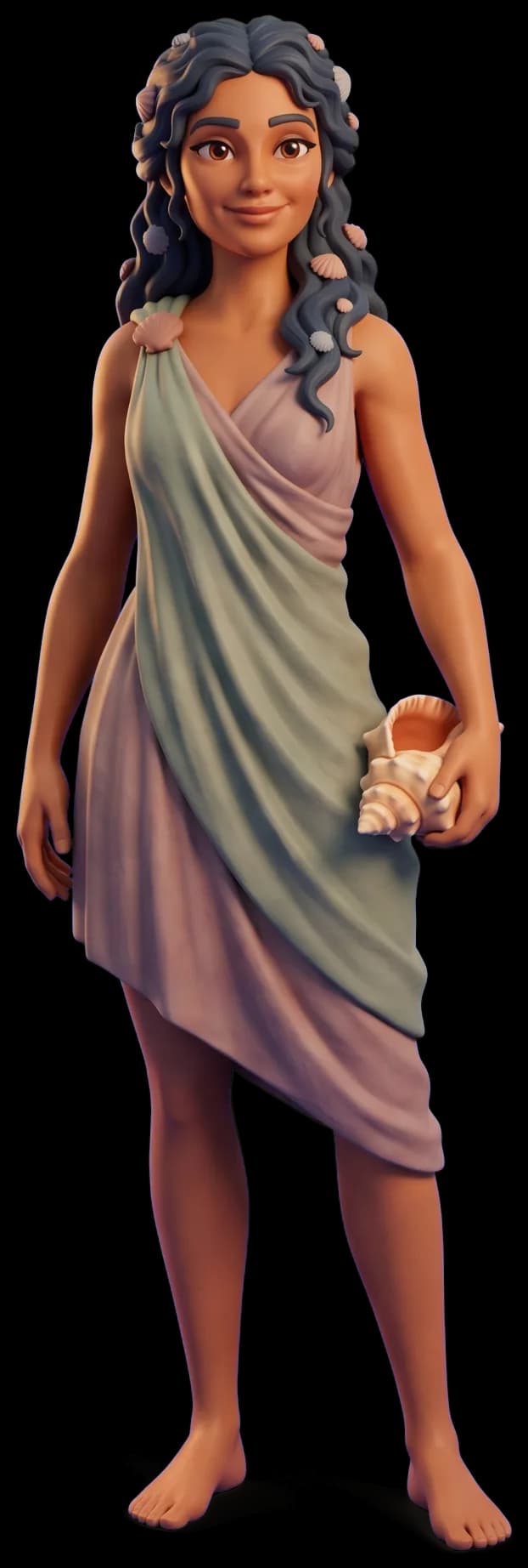 Calypso as a clay figurine