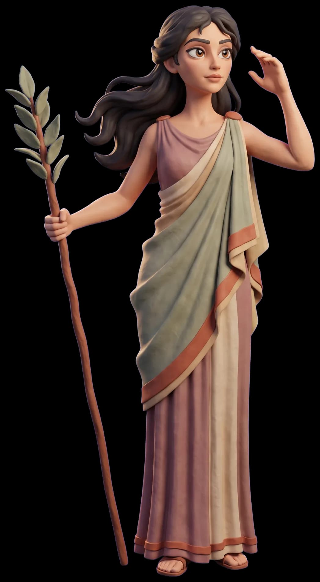 Cassandra as a clay figurine
