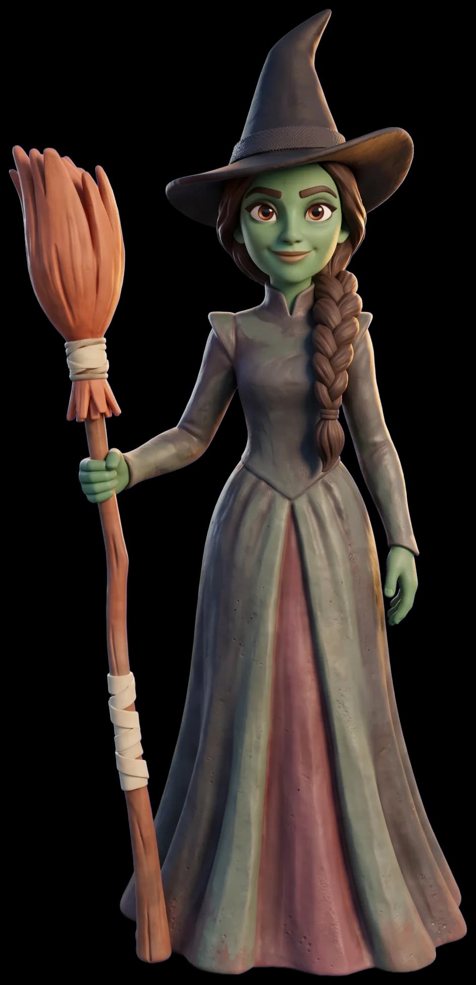 Elphaba as a clay figurine