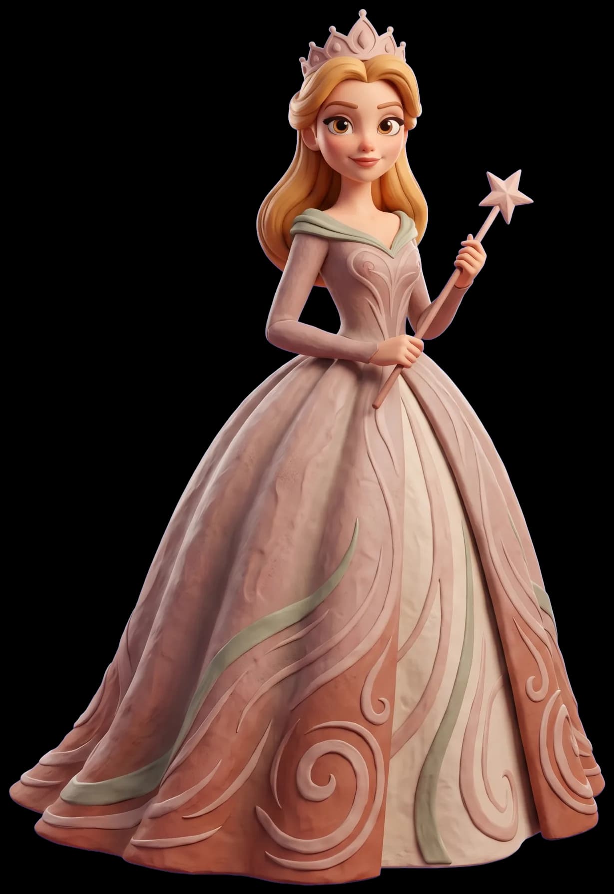 Glinda as a clay figurine