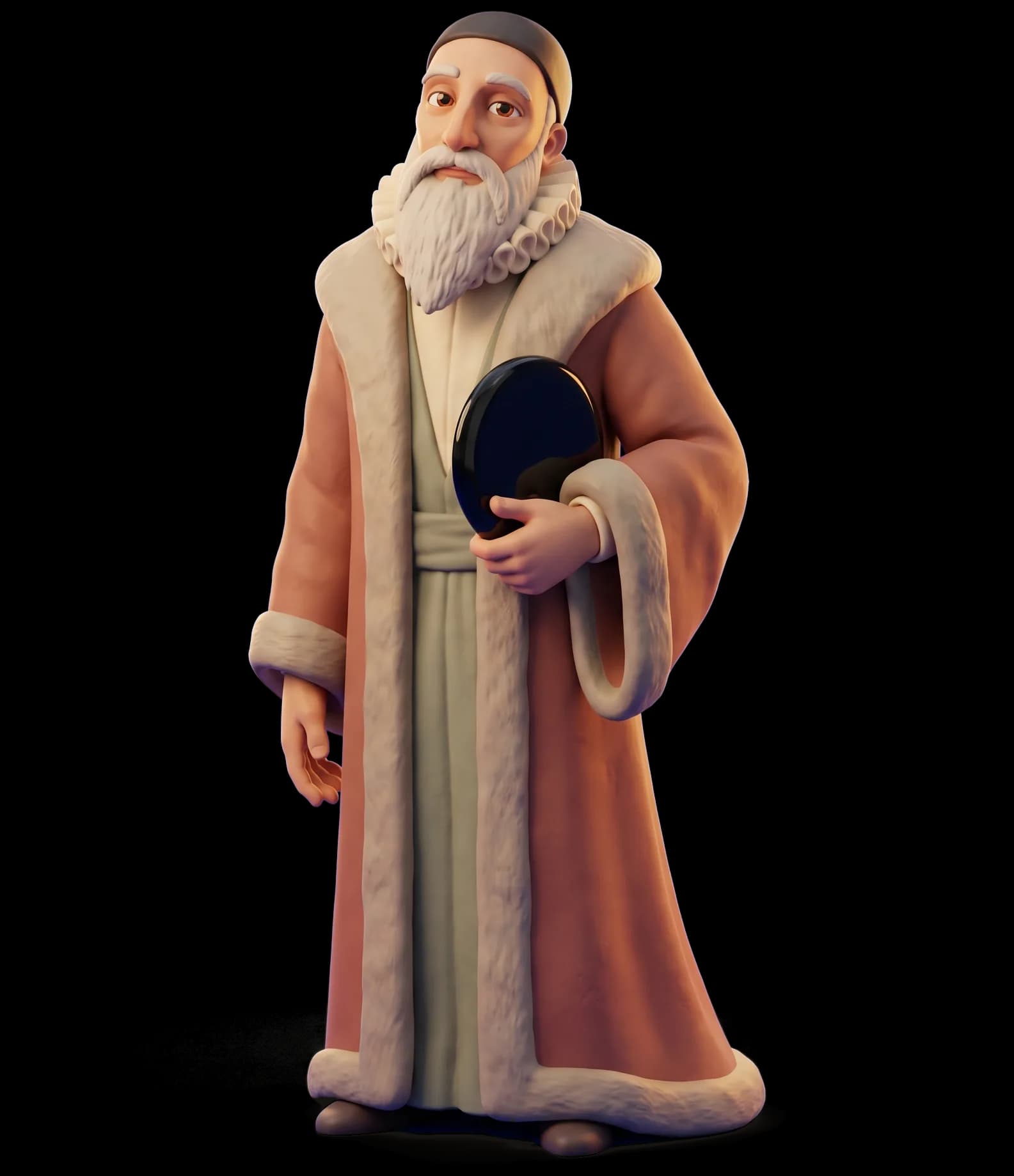 John Dee as a clay figurine