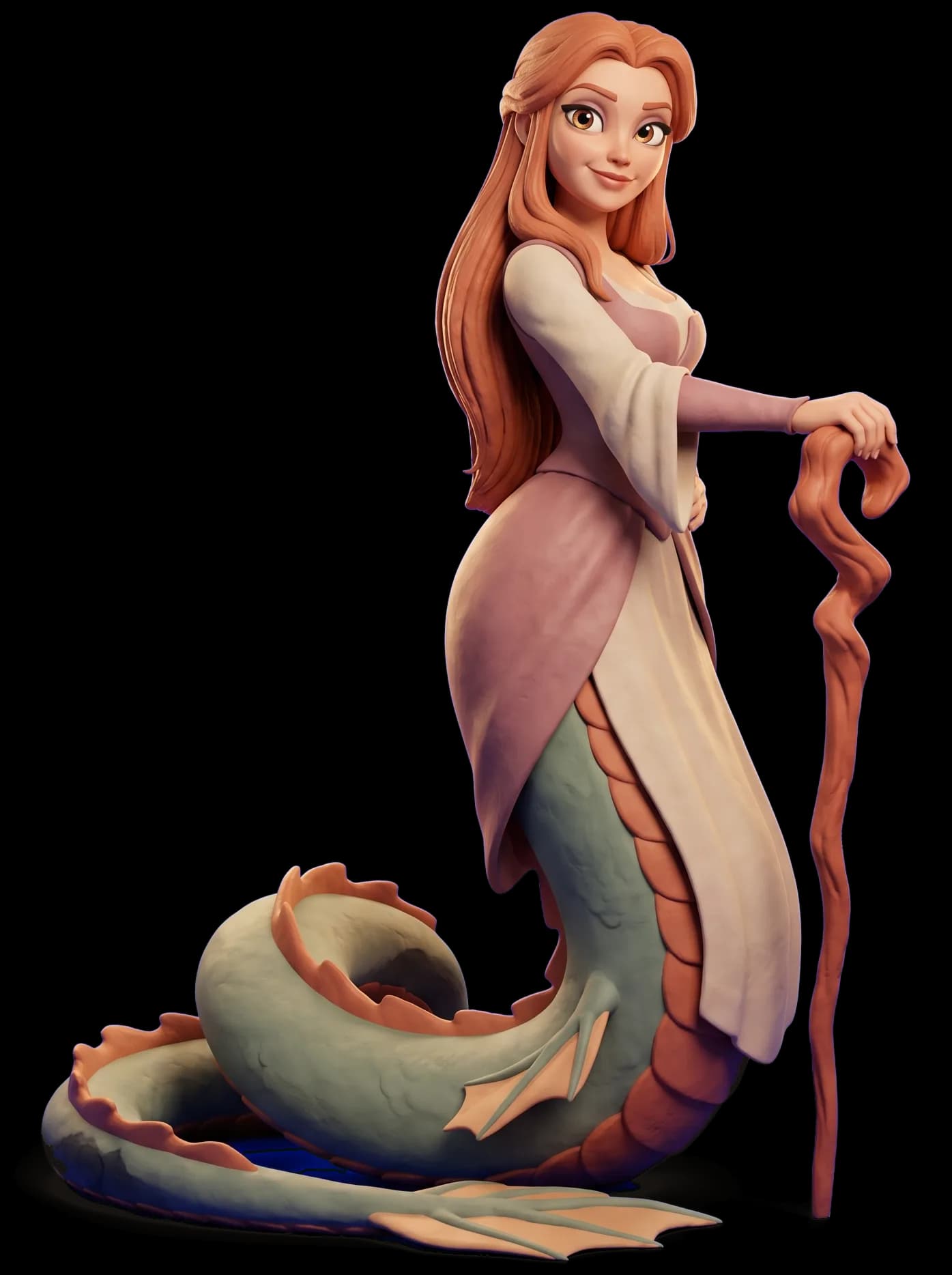 Melusine as a clay figurine