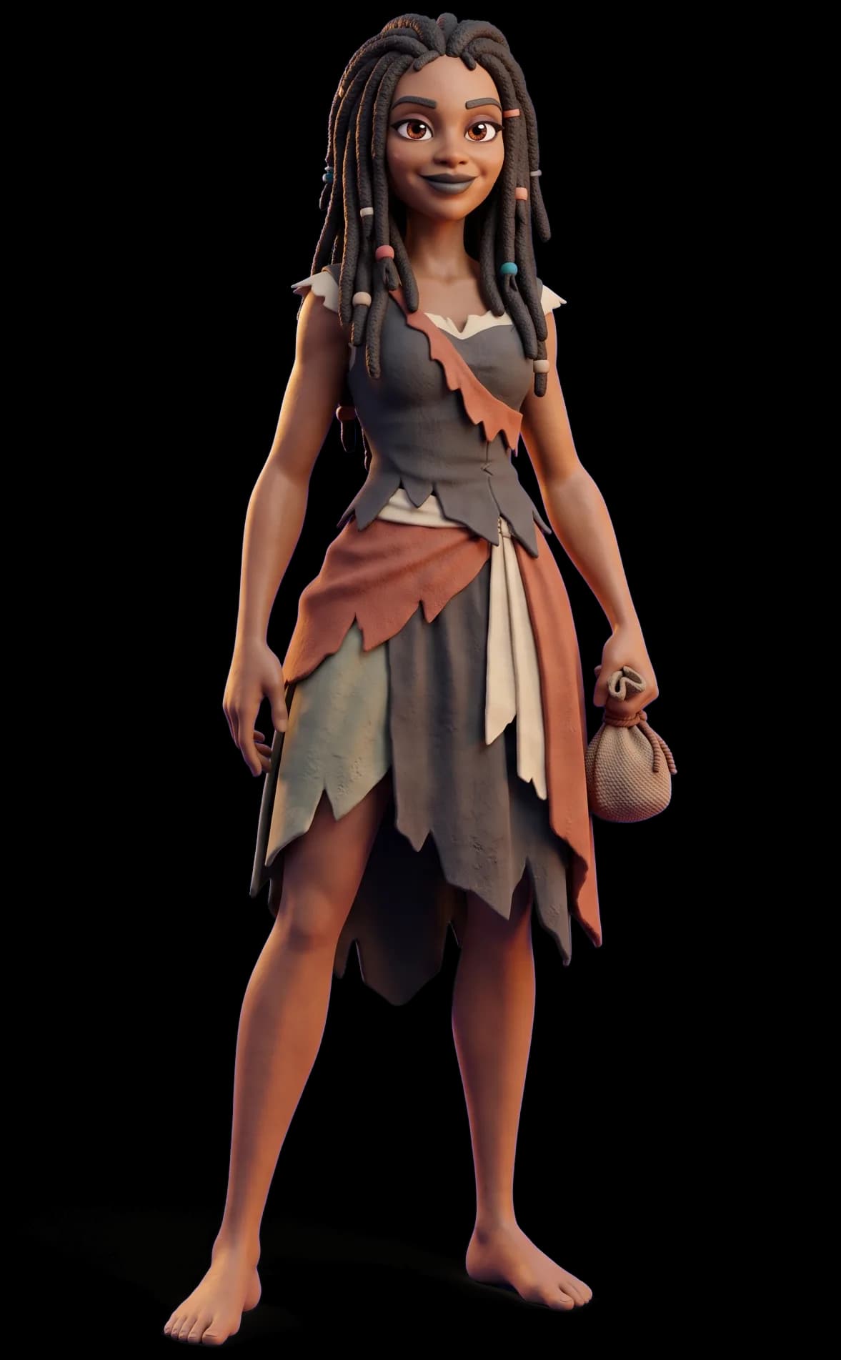 Tia Dalma as a clay figurine