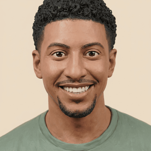 Clay-style portrait of Andre