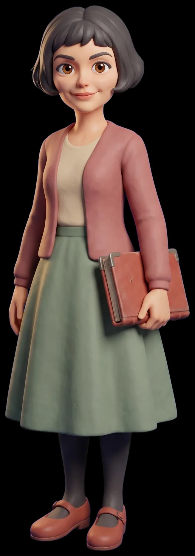 Amélie Poulain as a clay figurine