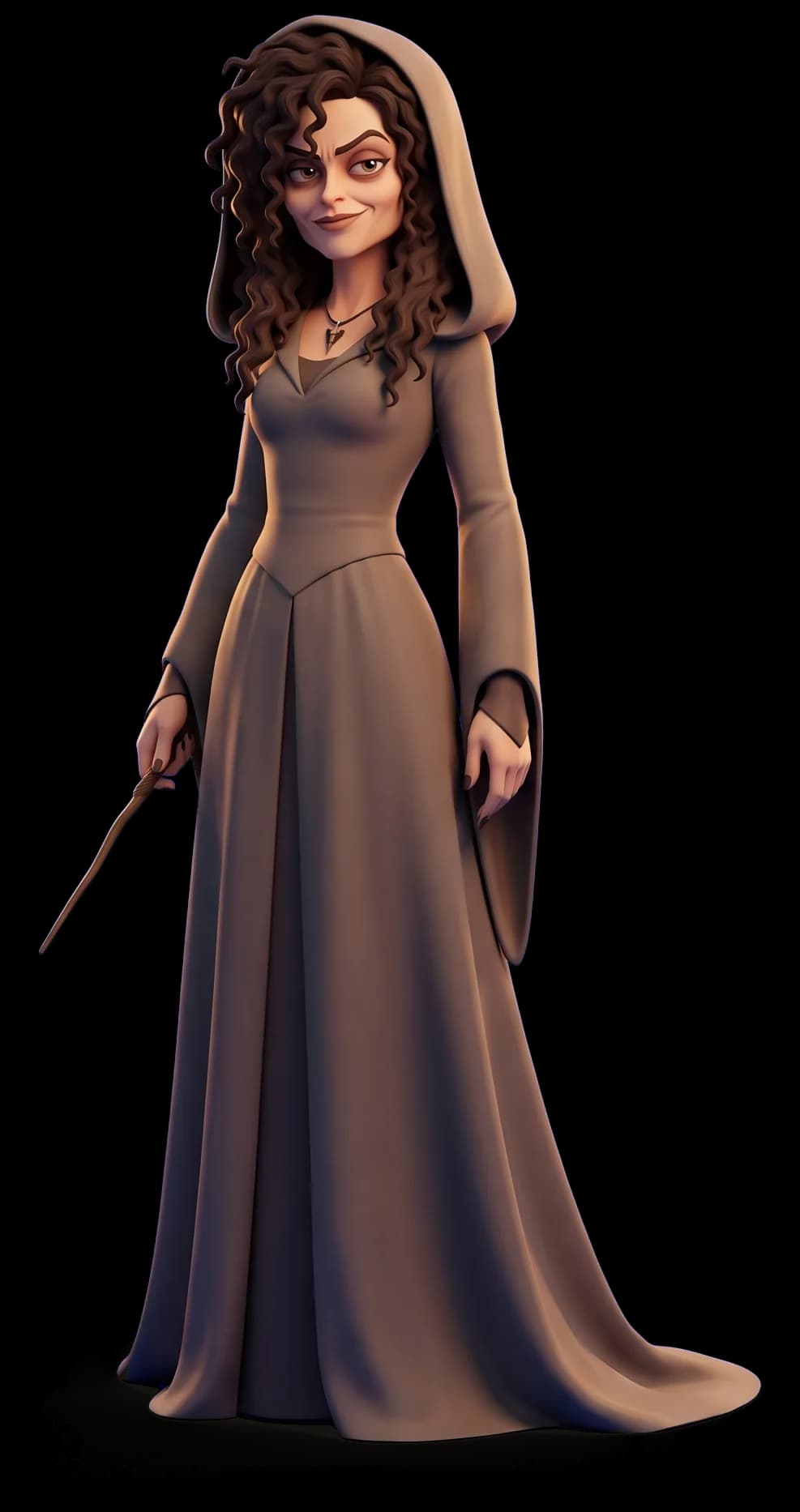 Bellatrix Lestrange as a clay figurine