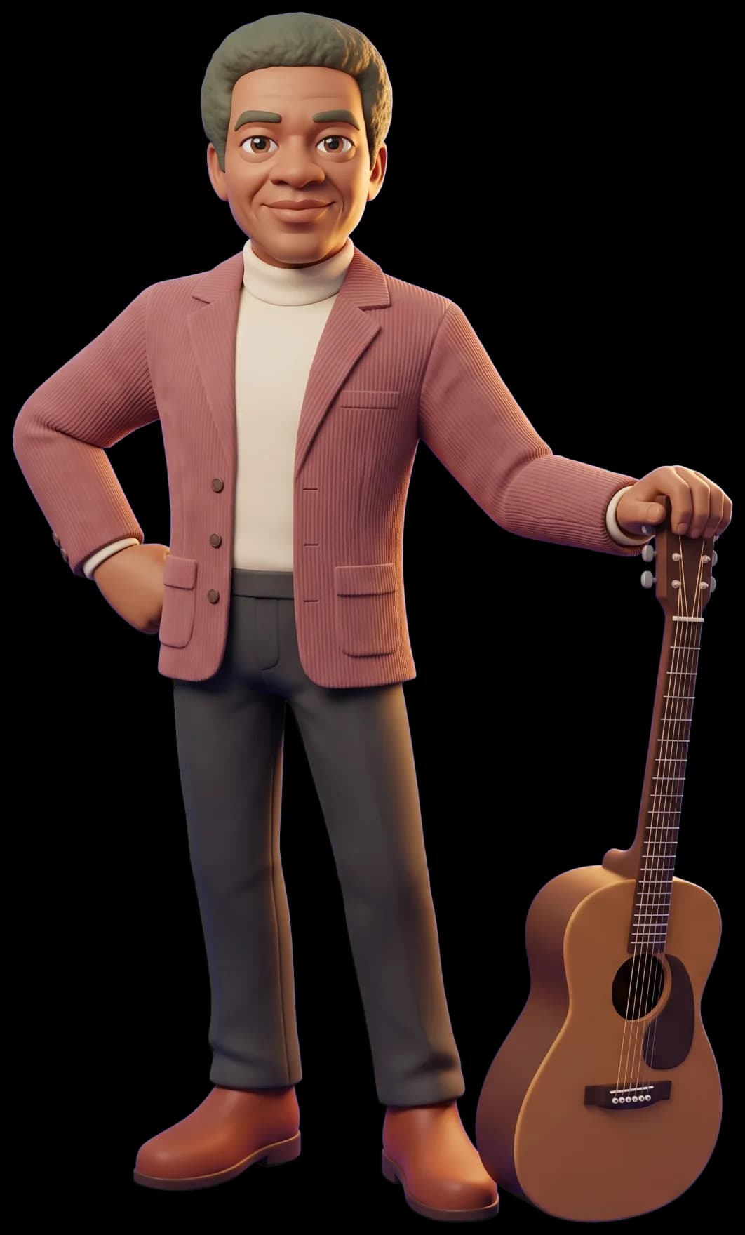 Bill Withers as a clay figurine