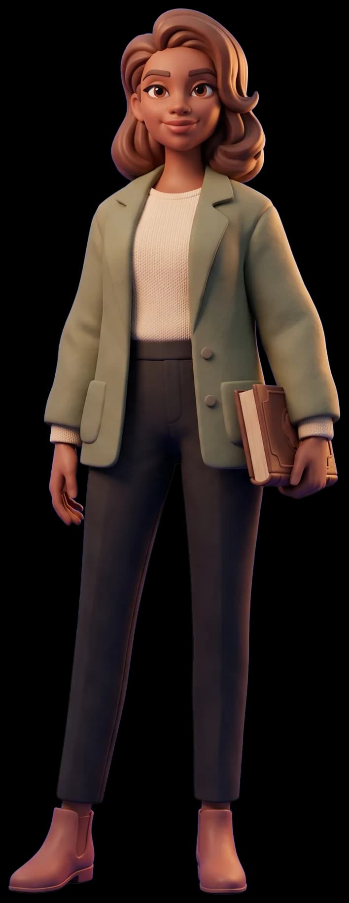 Bonnie Bennett as a clay figurine