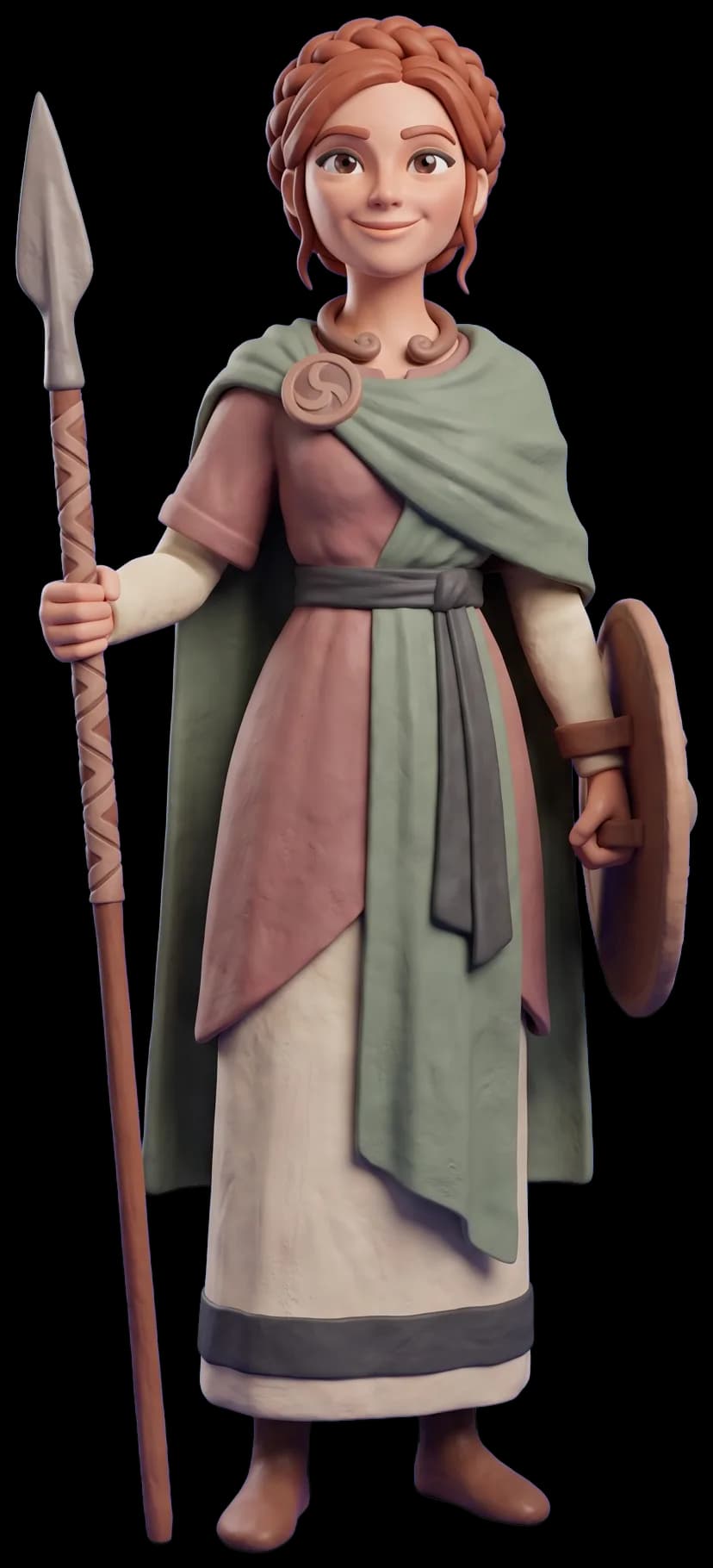 Boudicca as a clay figurine
