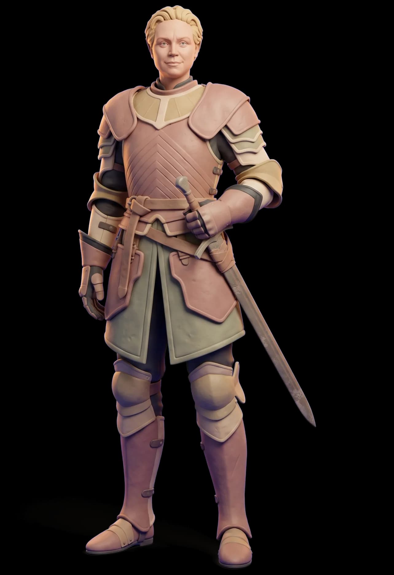 Brienne of Tarth as a clay figurine