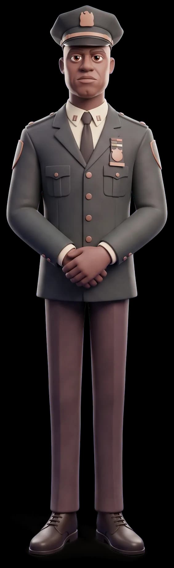 Captain Holt as a clay figurine