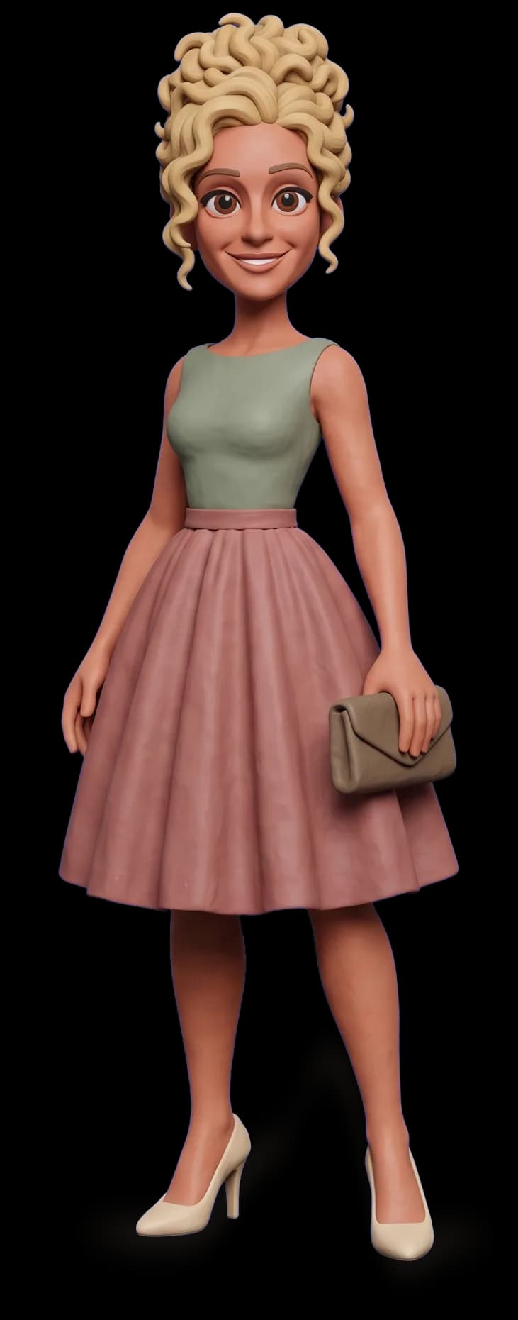 Carrie Bradshaw as a clay figurine