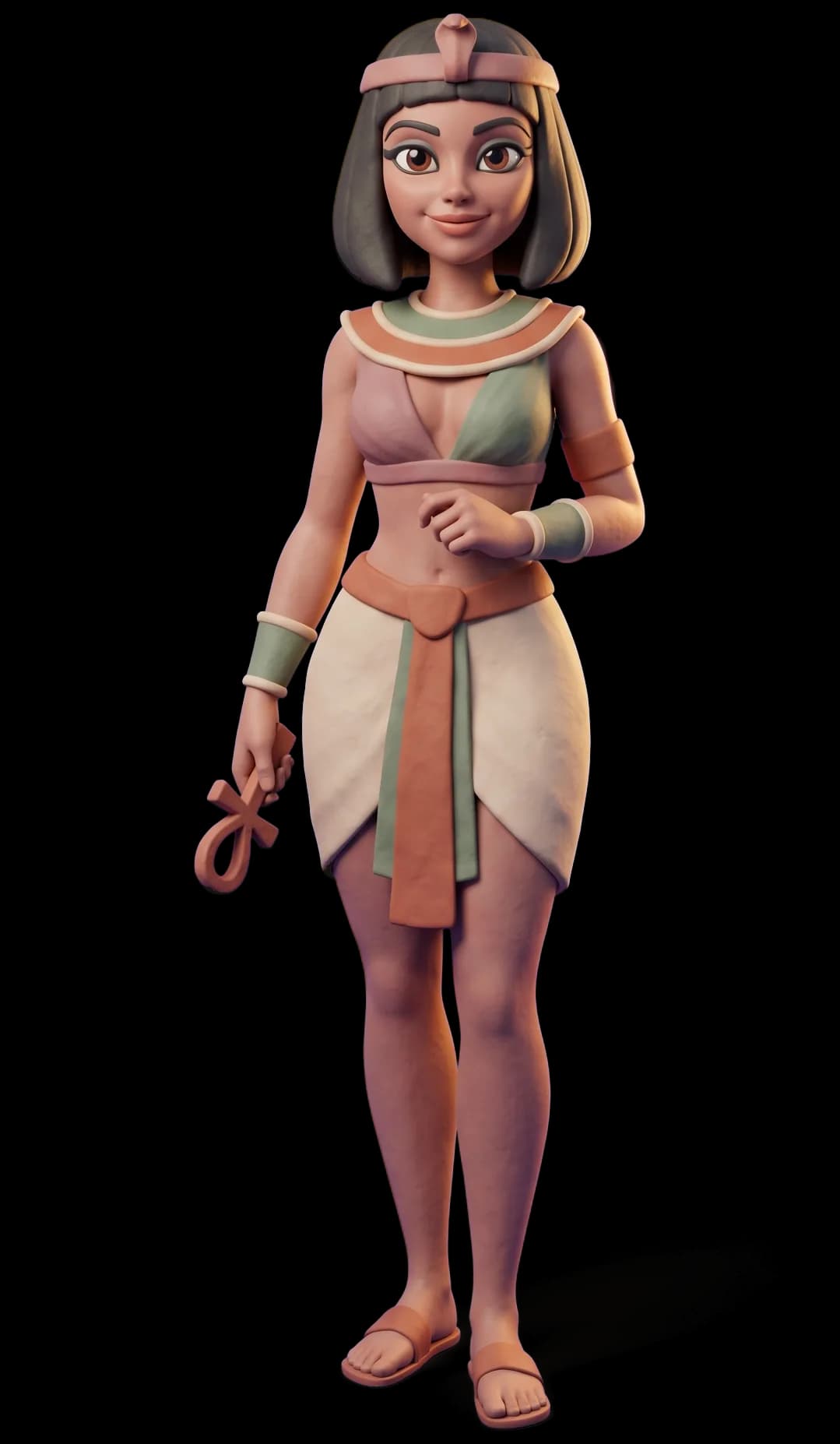 Cleopatra as a clay figurine