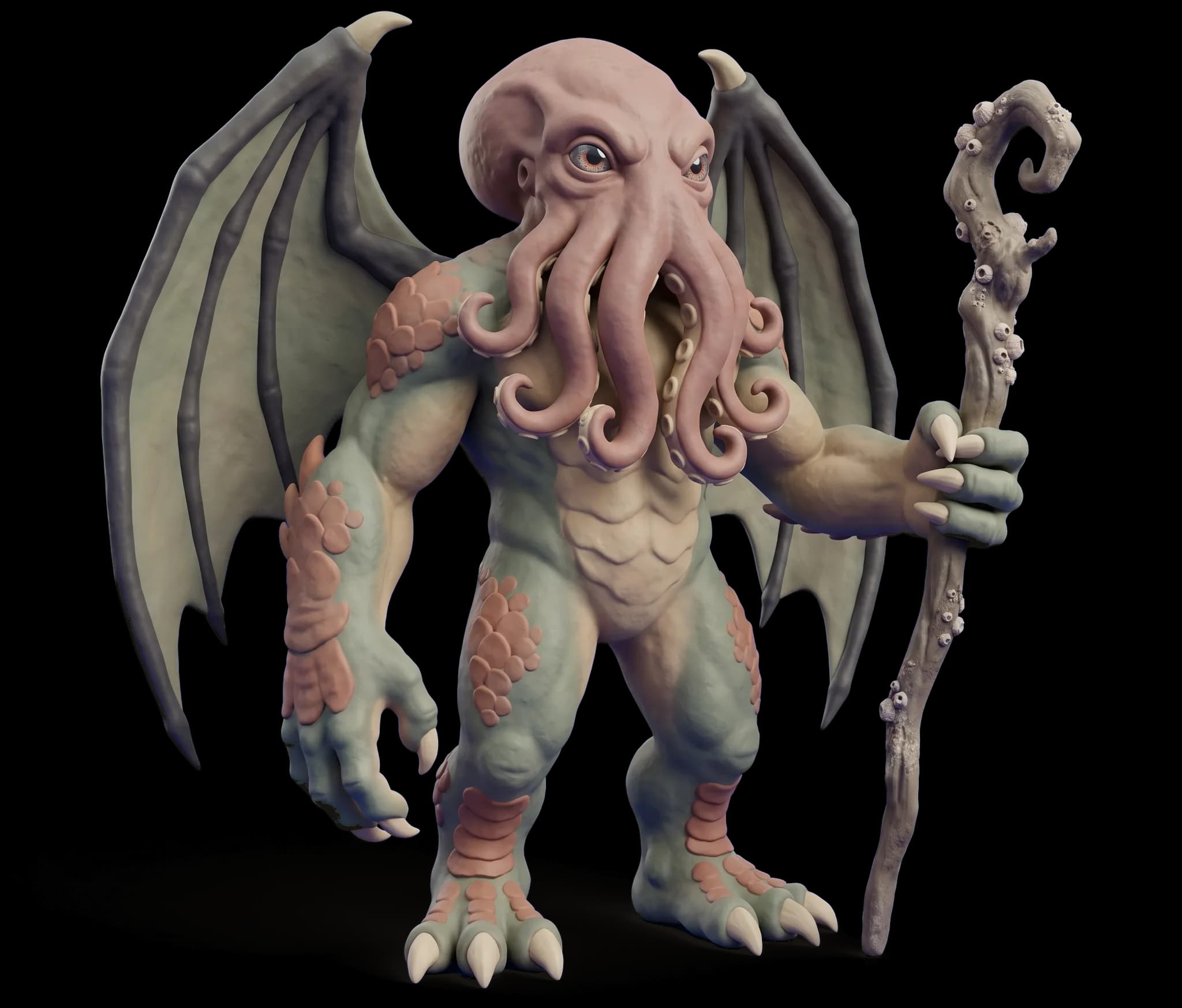Cthulhu as a clay figurine