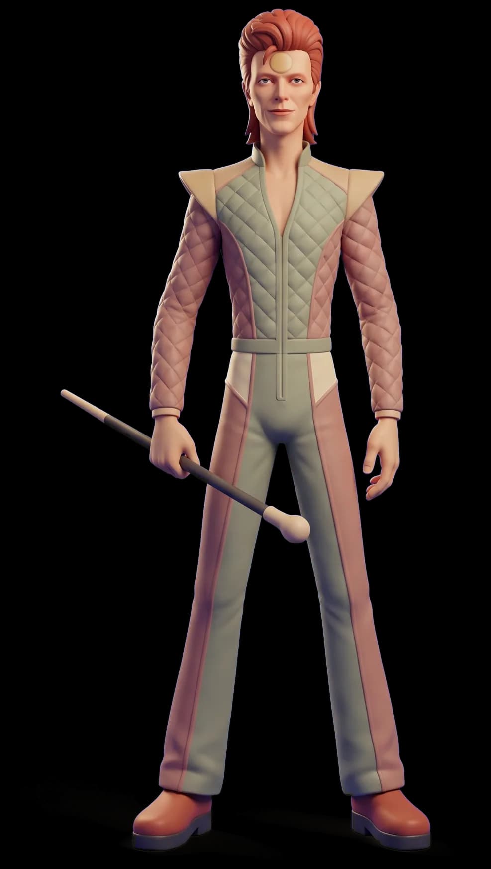 David Bowie as a clay figurine