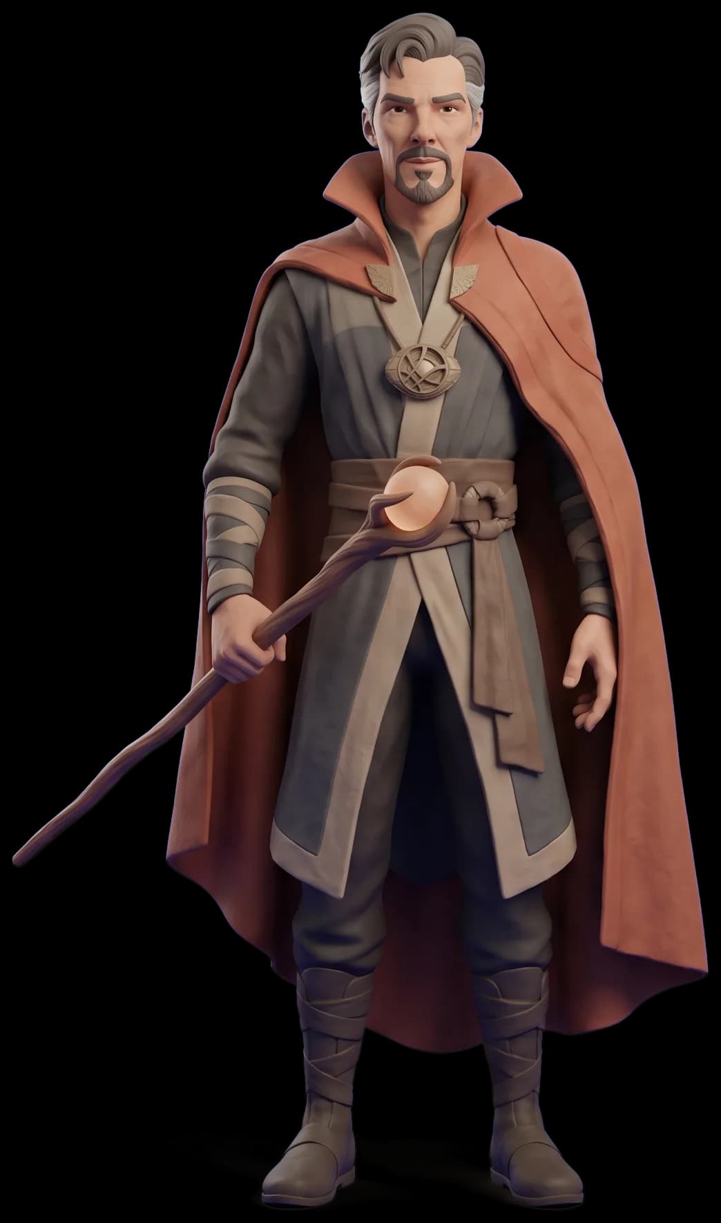 Doctor Strange as a clay figurine