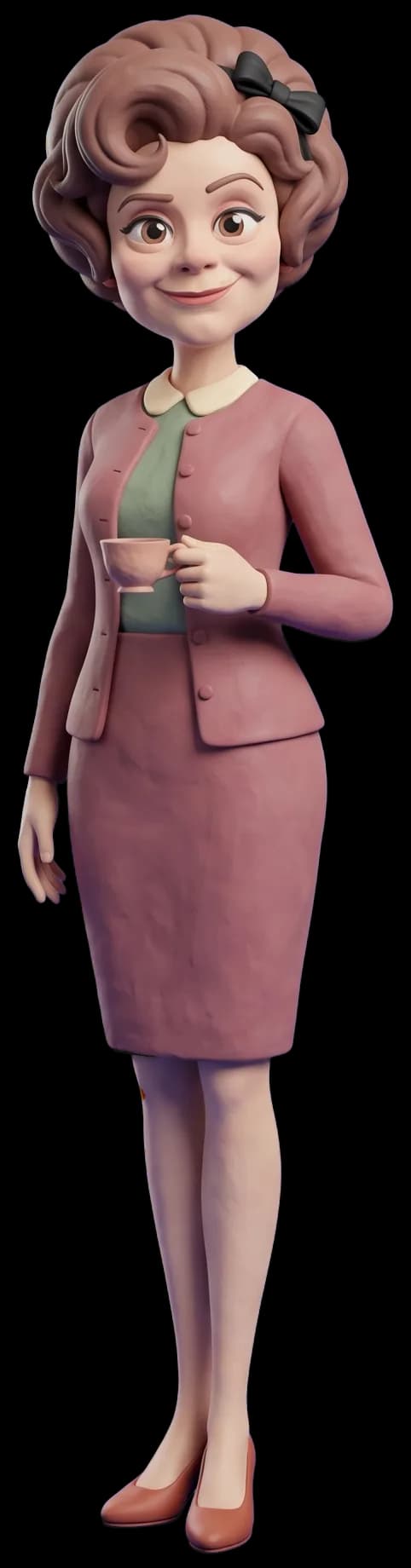 Dolores Umbridge as a clay figurine