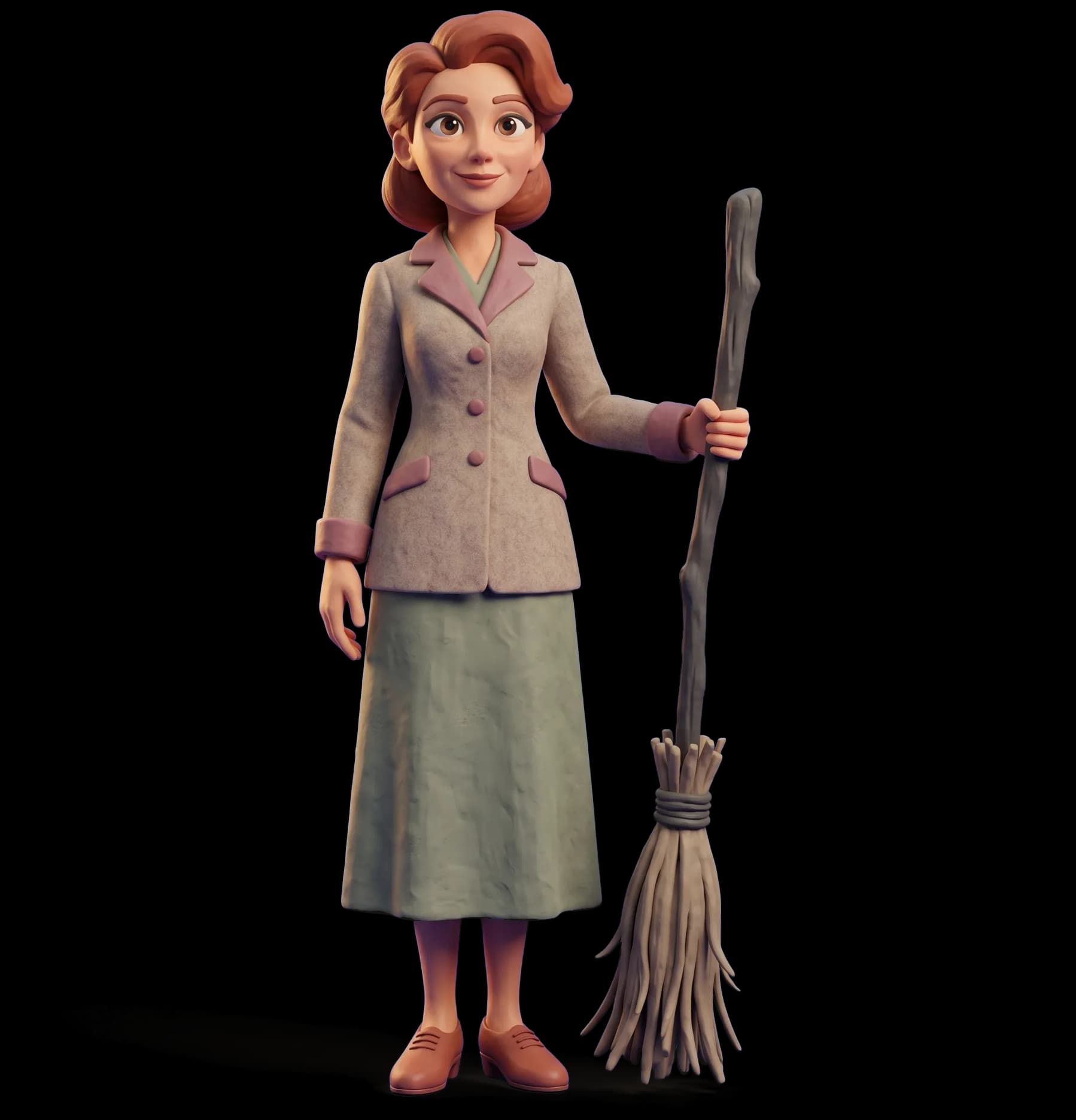 Eglantine Price as a clay figurine