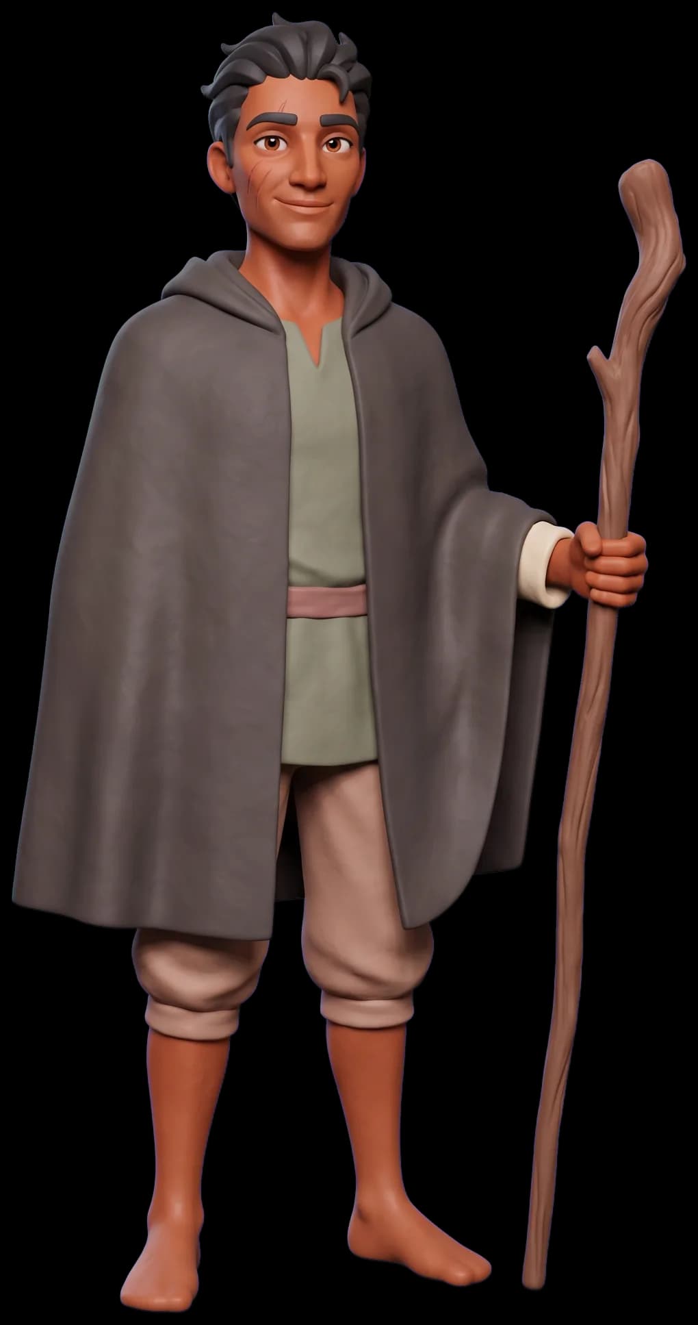 Ged as a clay figurine
