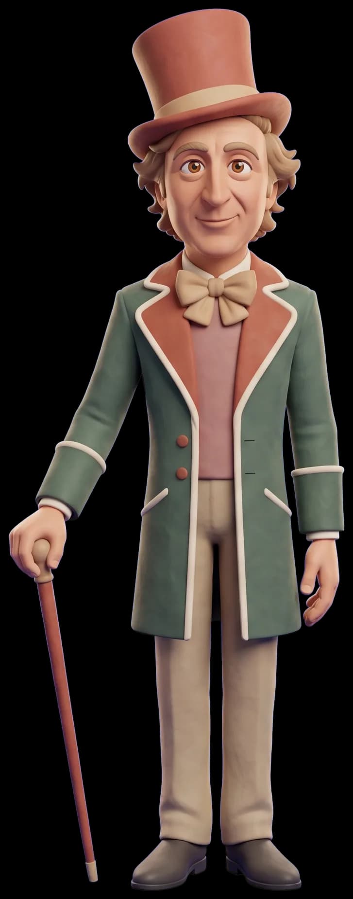 Gene Wilder as a clay figurine