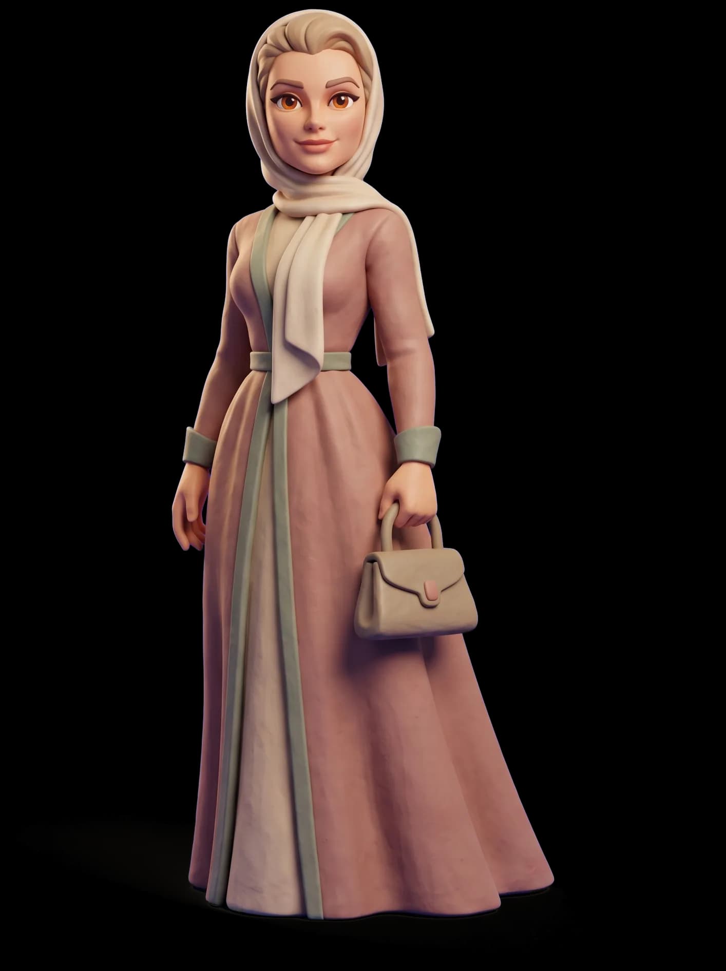 Grace Kelly as a clay figurine