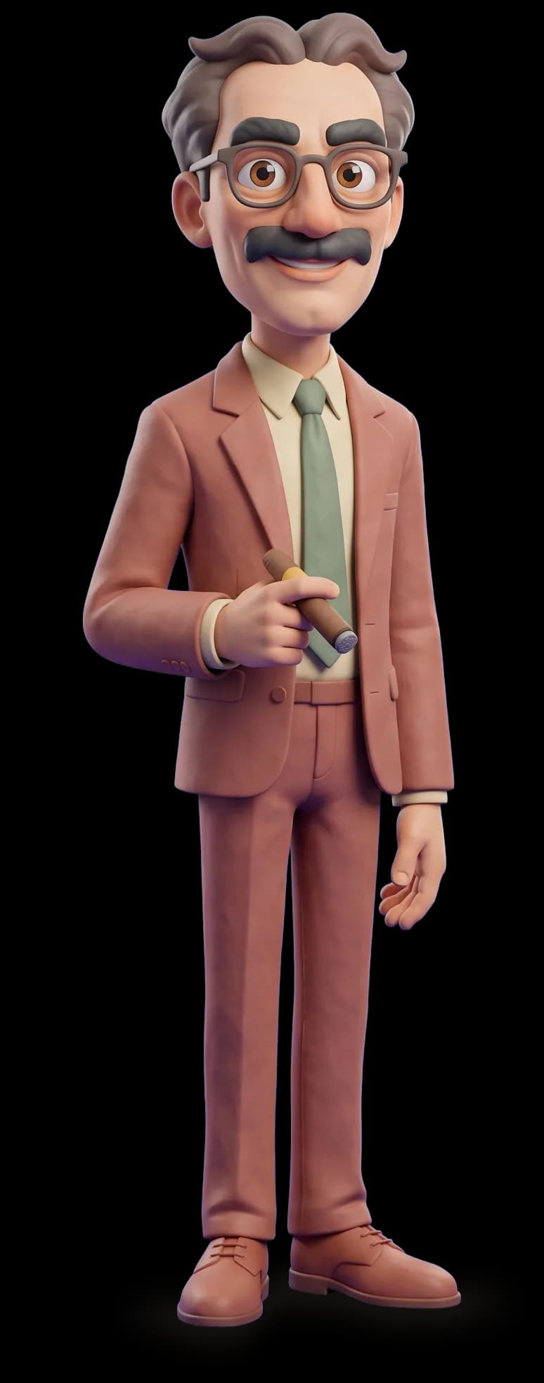 Groucho Marx as a clay figurine