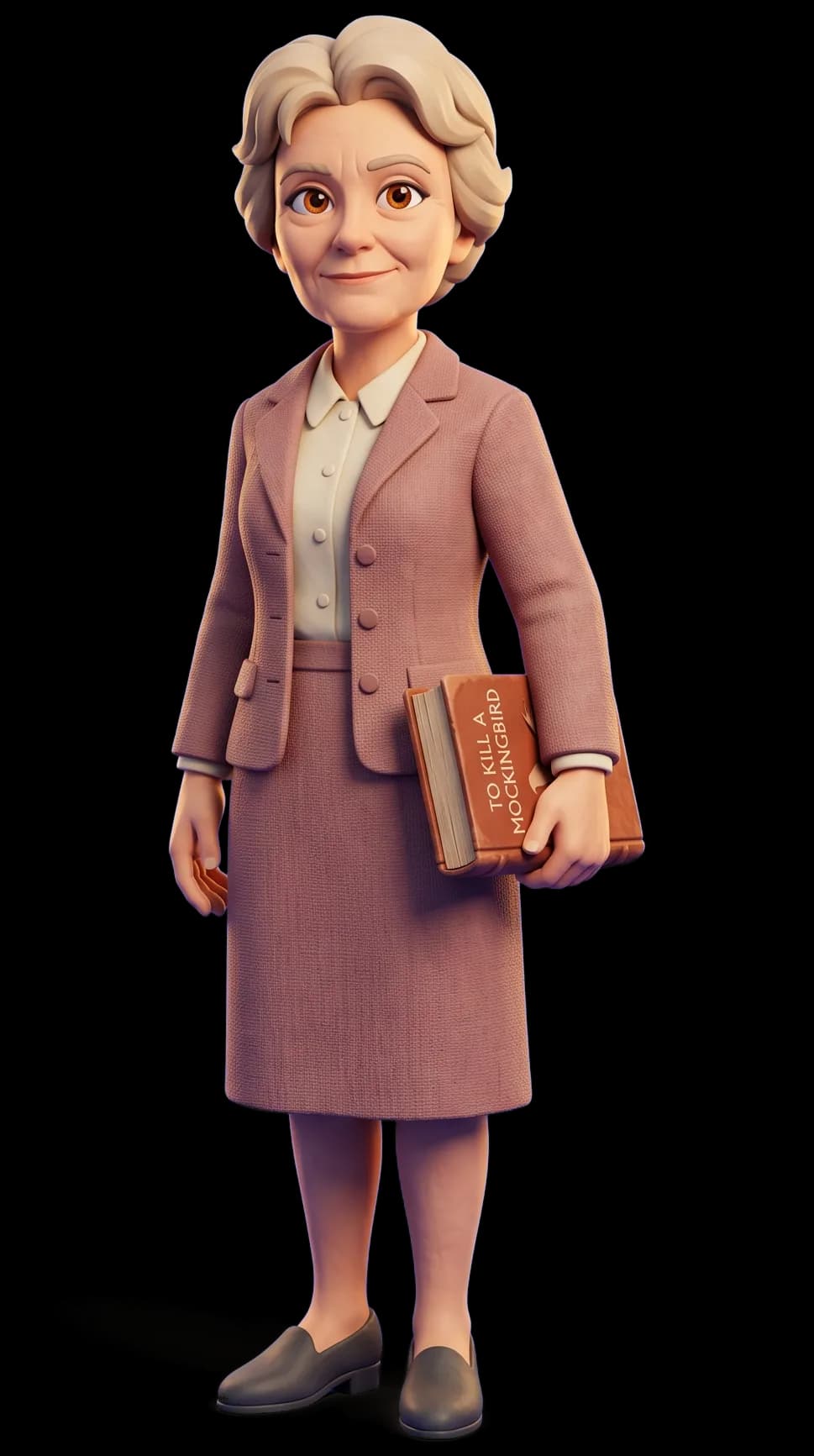 Harper Lee as a clay figurine