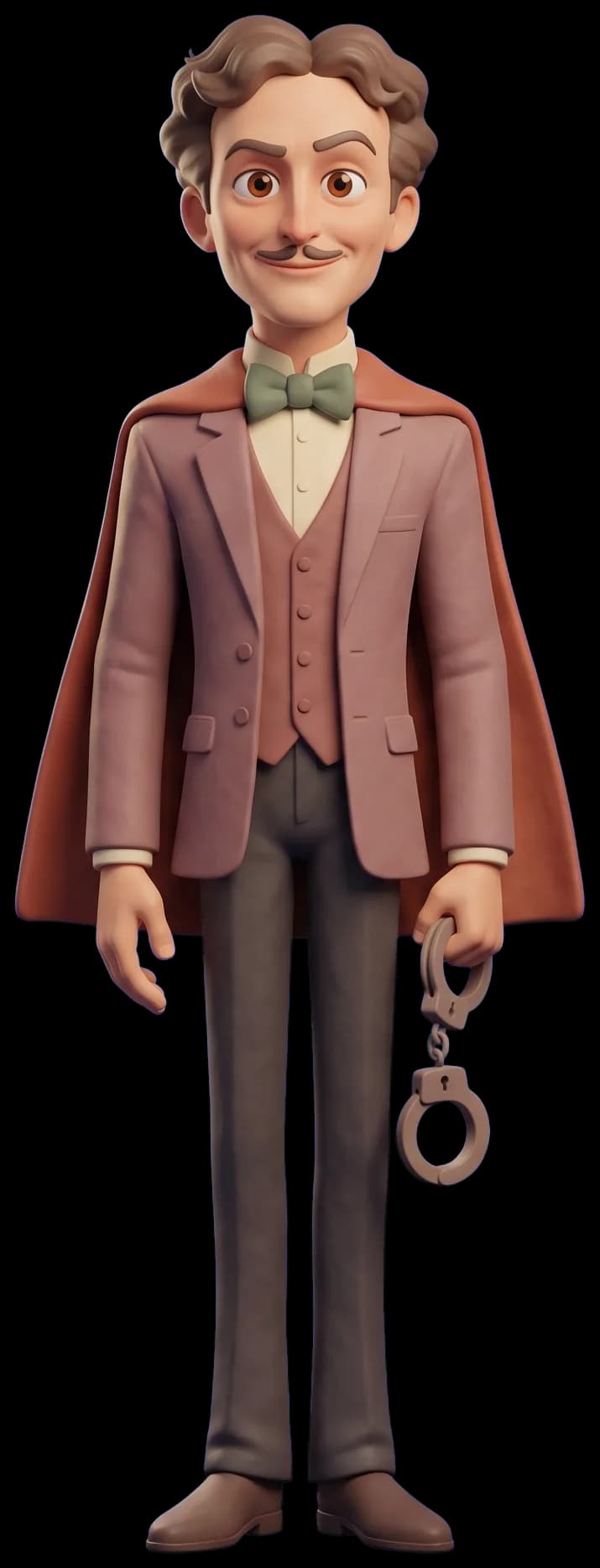 Harry Houdini as a clay figurine
