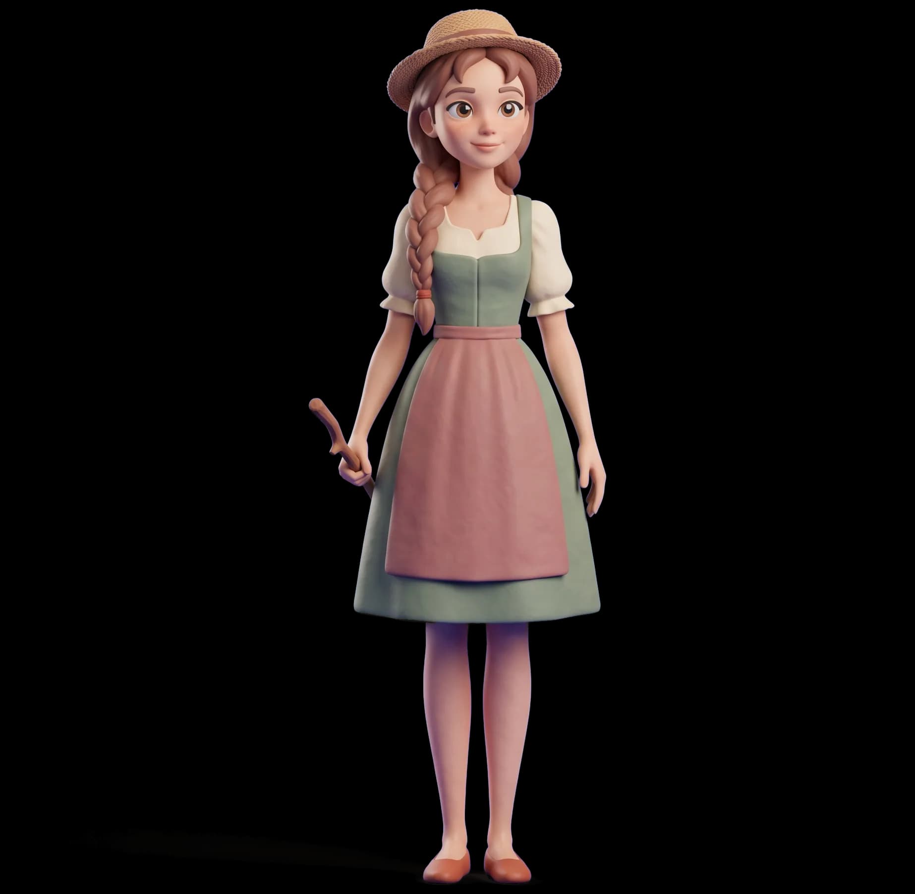 Heidi as a clay figurine