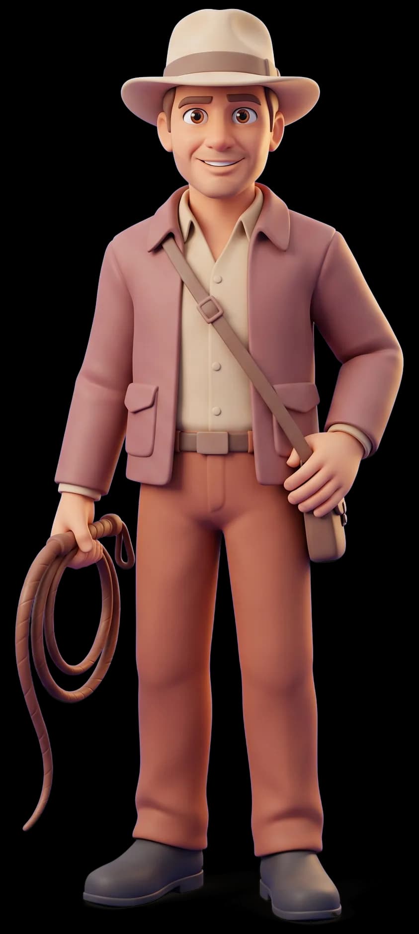 Indiana Jones as a clay figurine