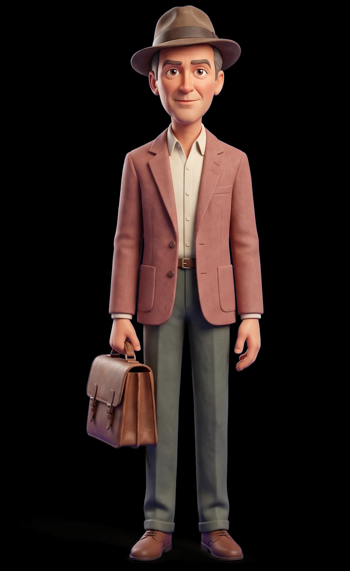 Jimmy Stewart as a clay figurine