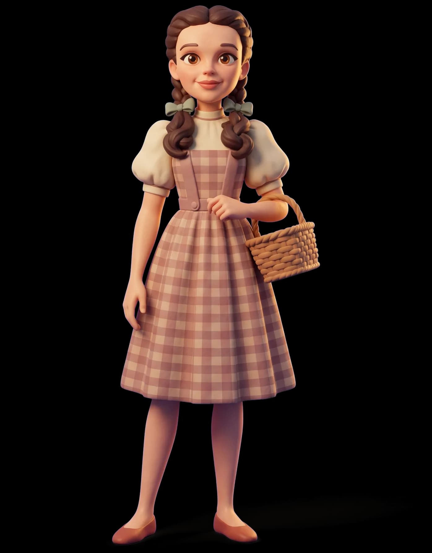 Judy Garland as a clay figurine