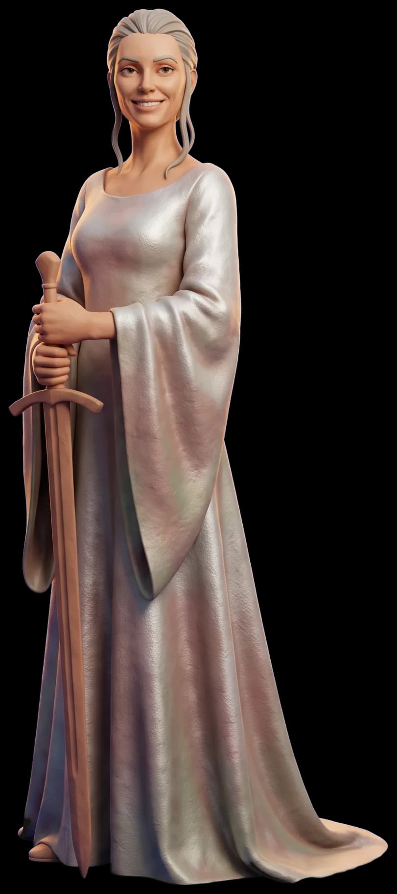 The Lady of the Lake as a clay figurine