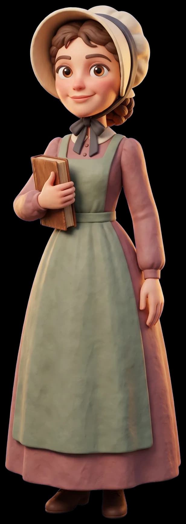 Laura Ingalls Wilder as a clay figurine