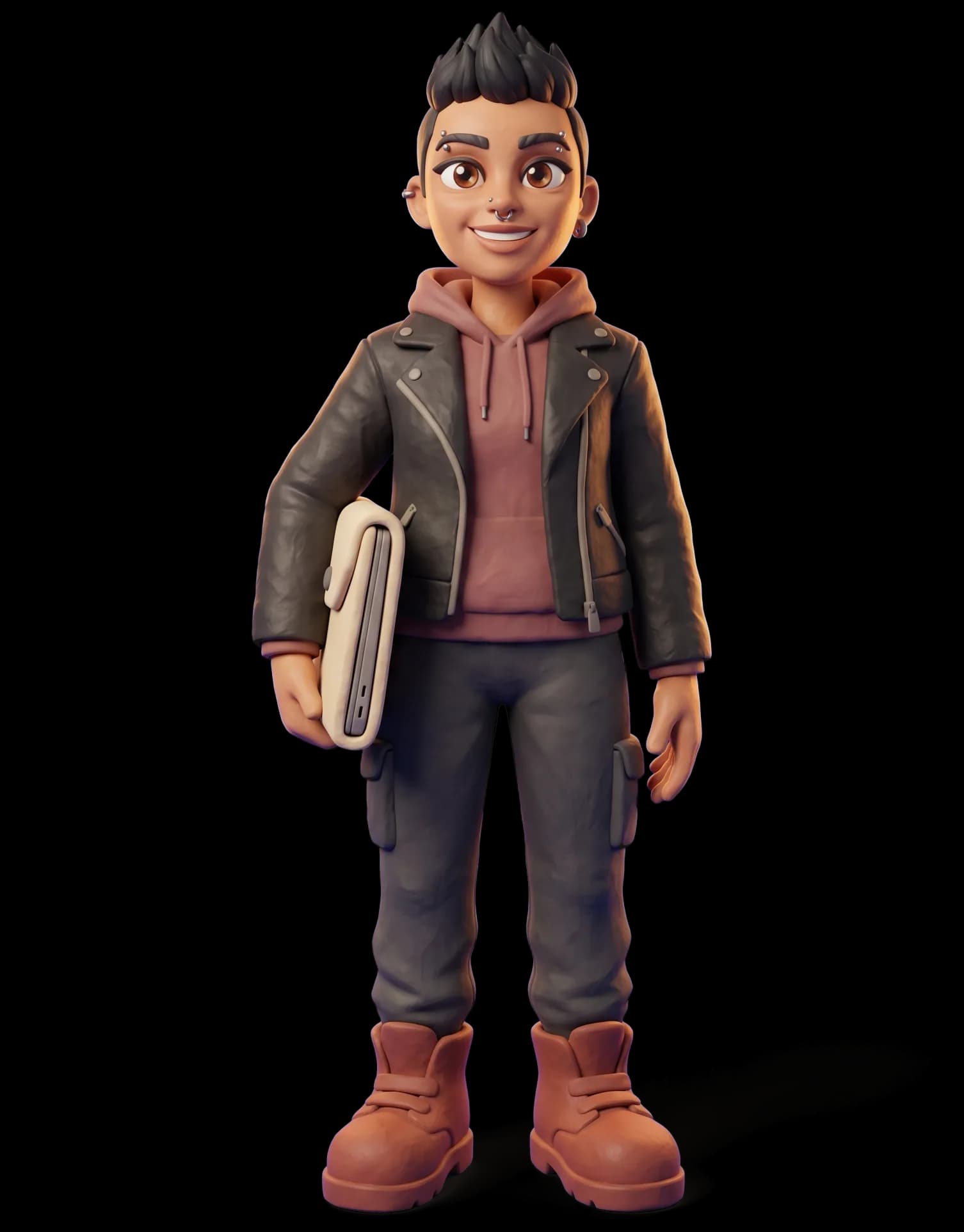 Lisbeth Salander as a clay figurine