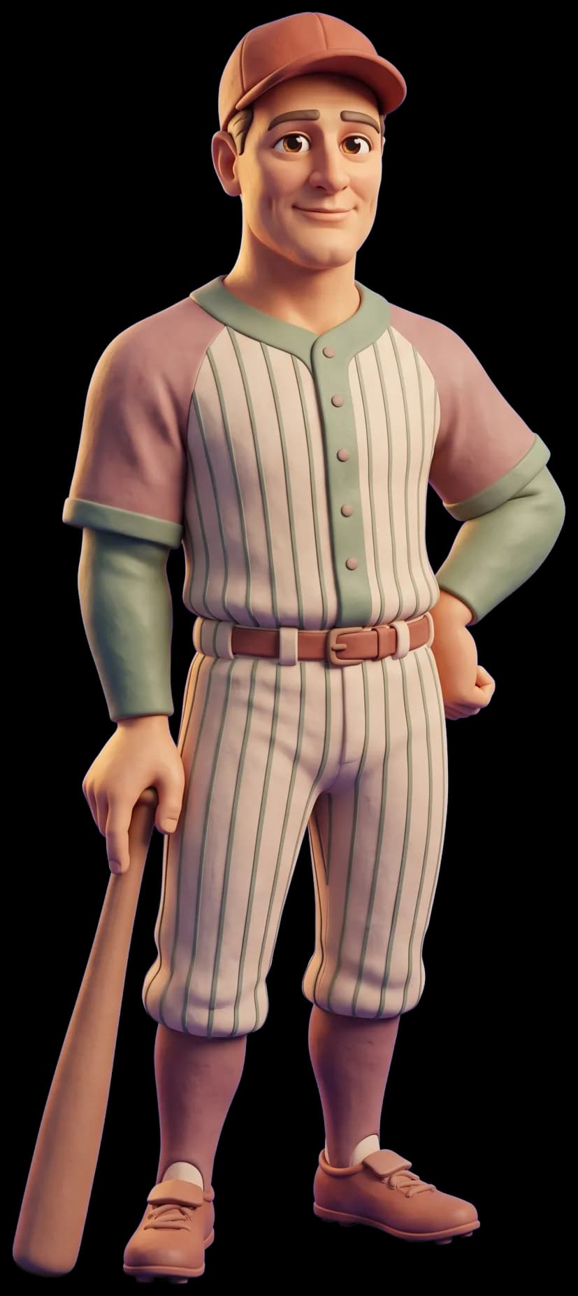 Lou Gehrig as a clay figurine