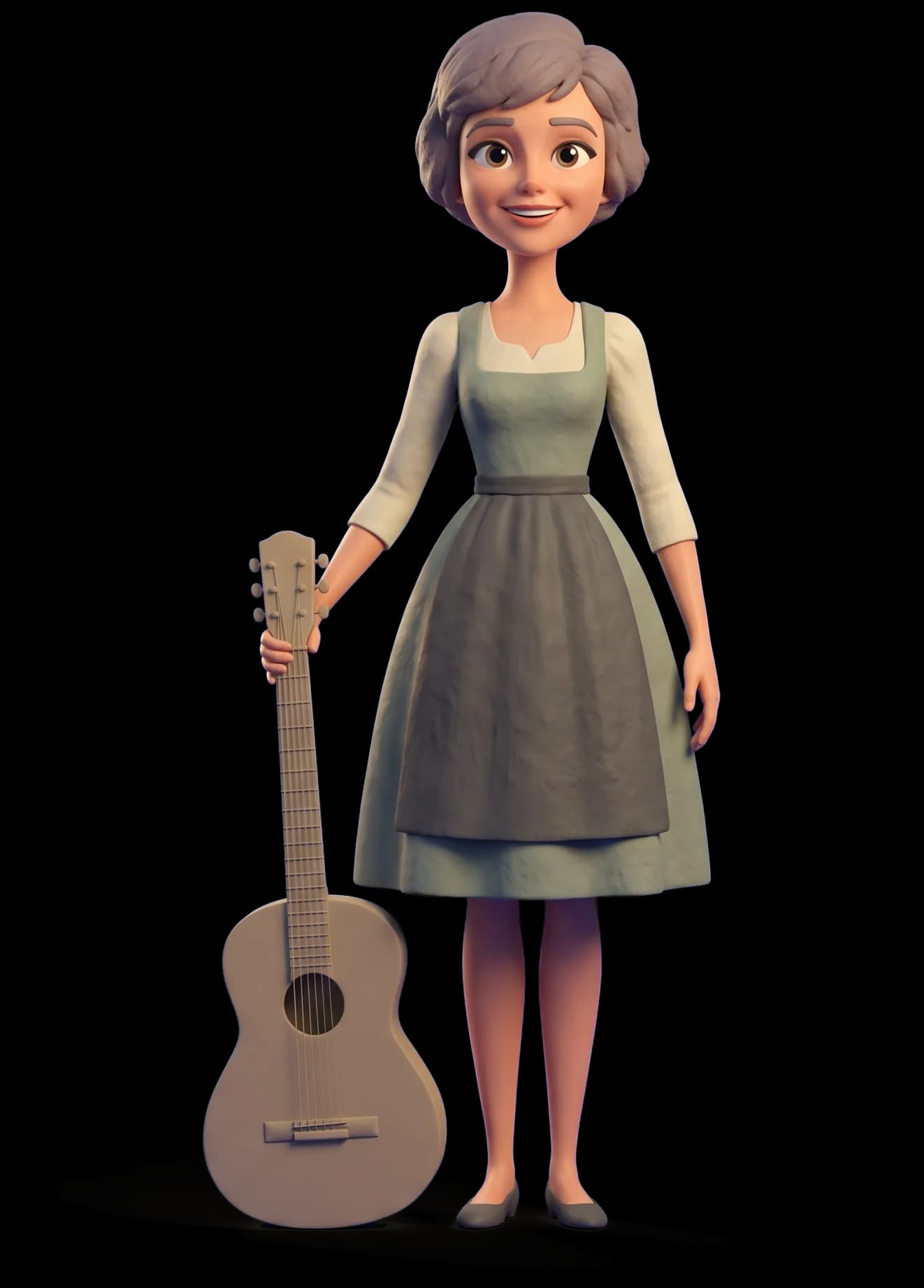 Maria von Trapp as a clay figurine