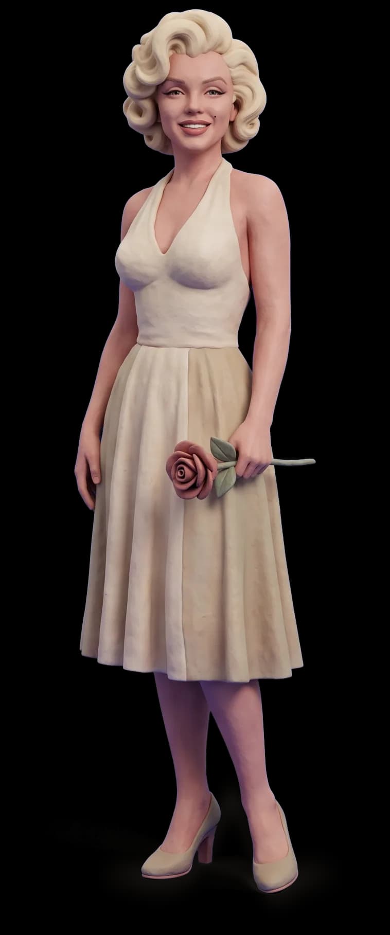 Marilyn Monroe as a clay figurine