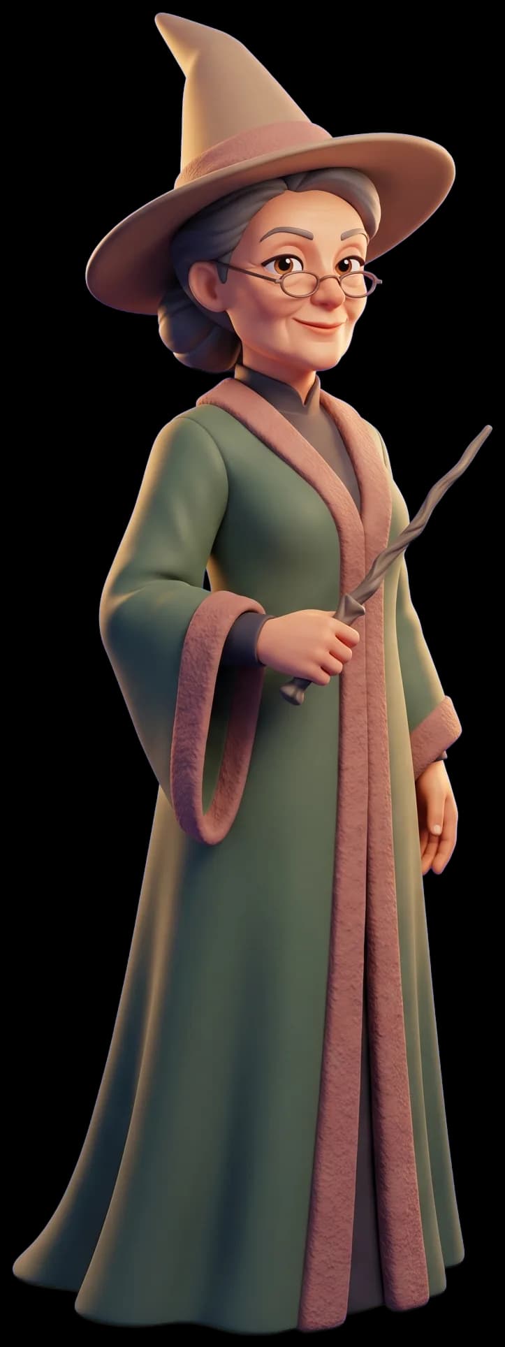 Minerva McGonagall as a clay figurine