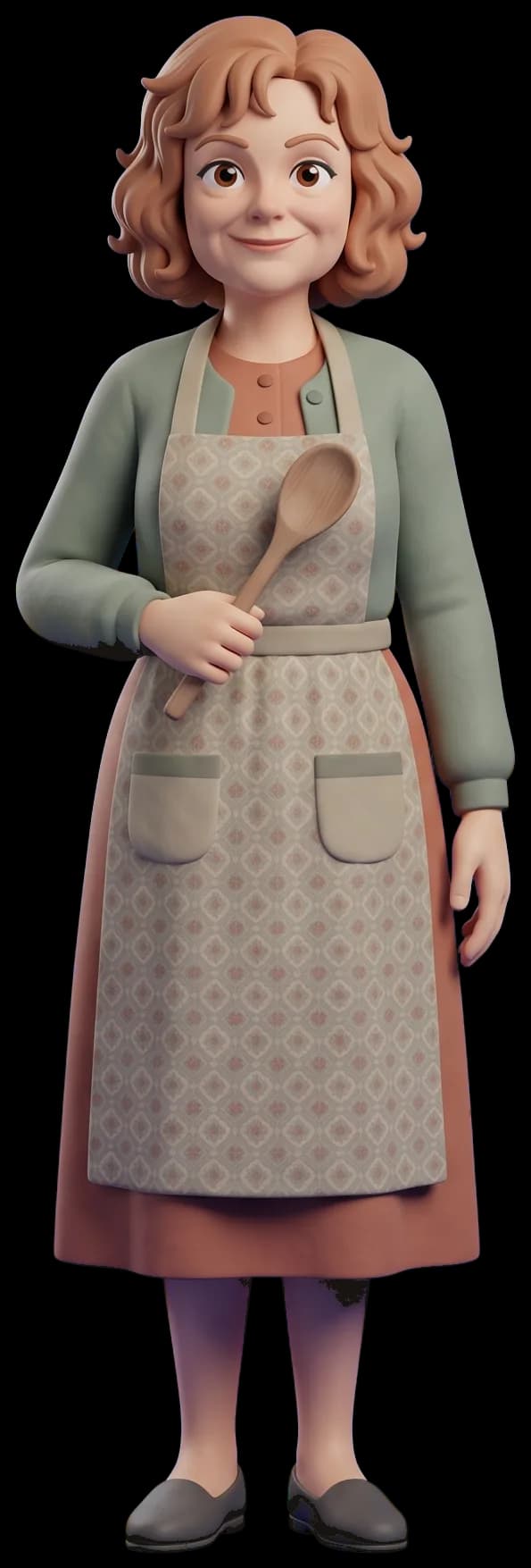 Molly Weasley as a clay figurine