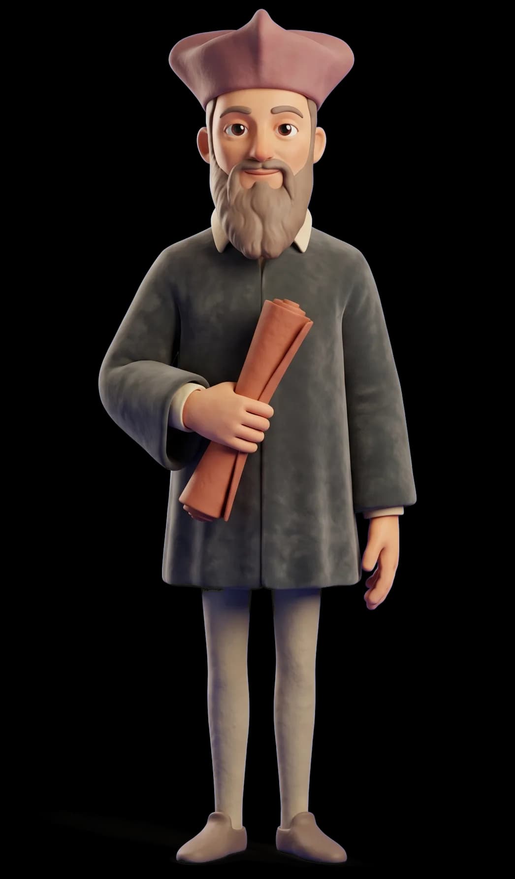 Nostradamus as a clay figurine