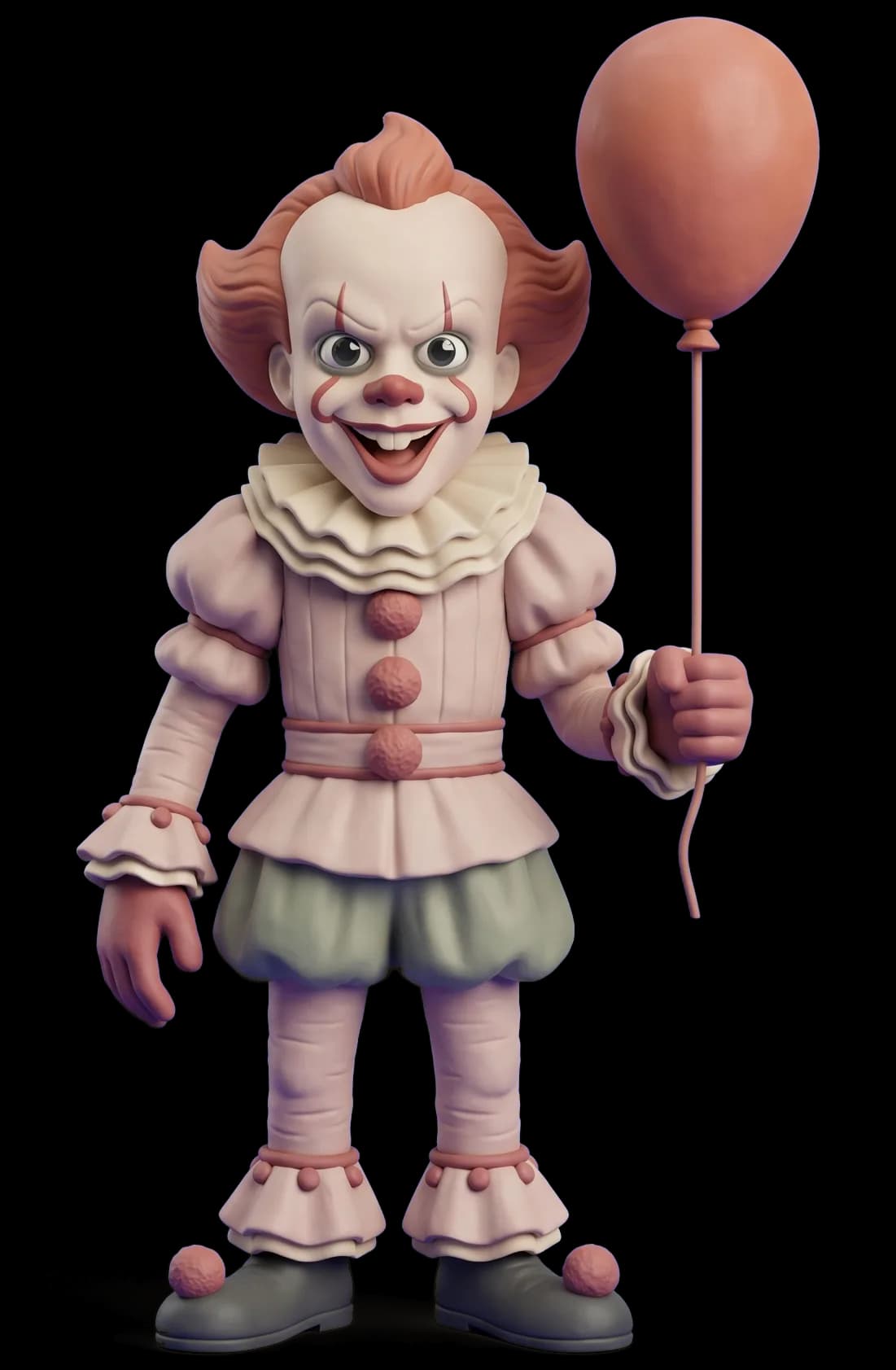 Pennywise as a clay figurine