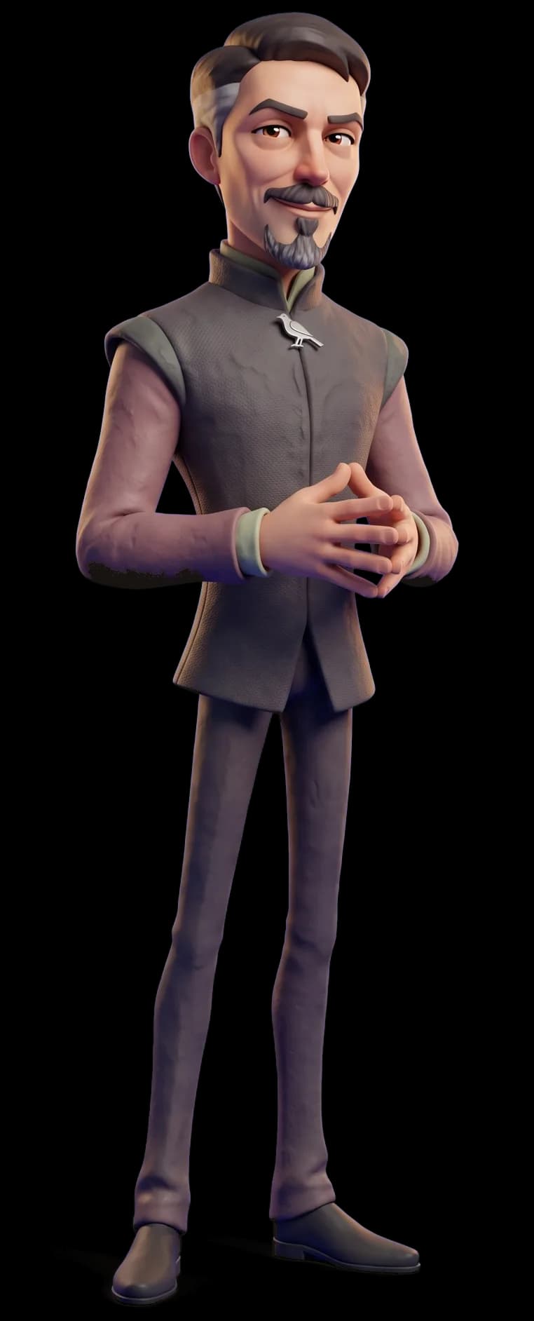 Petyr Baelish as a clay figurine
