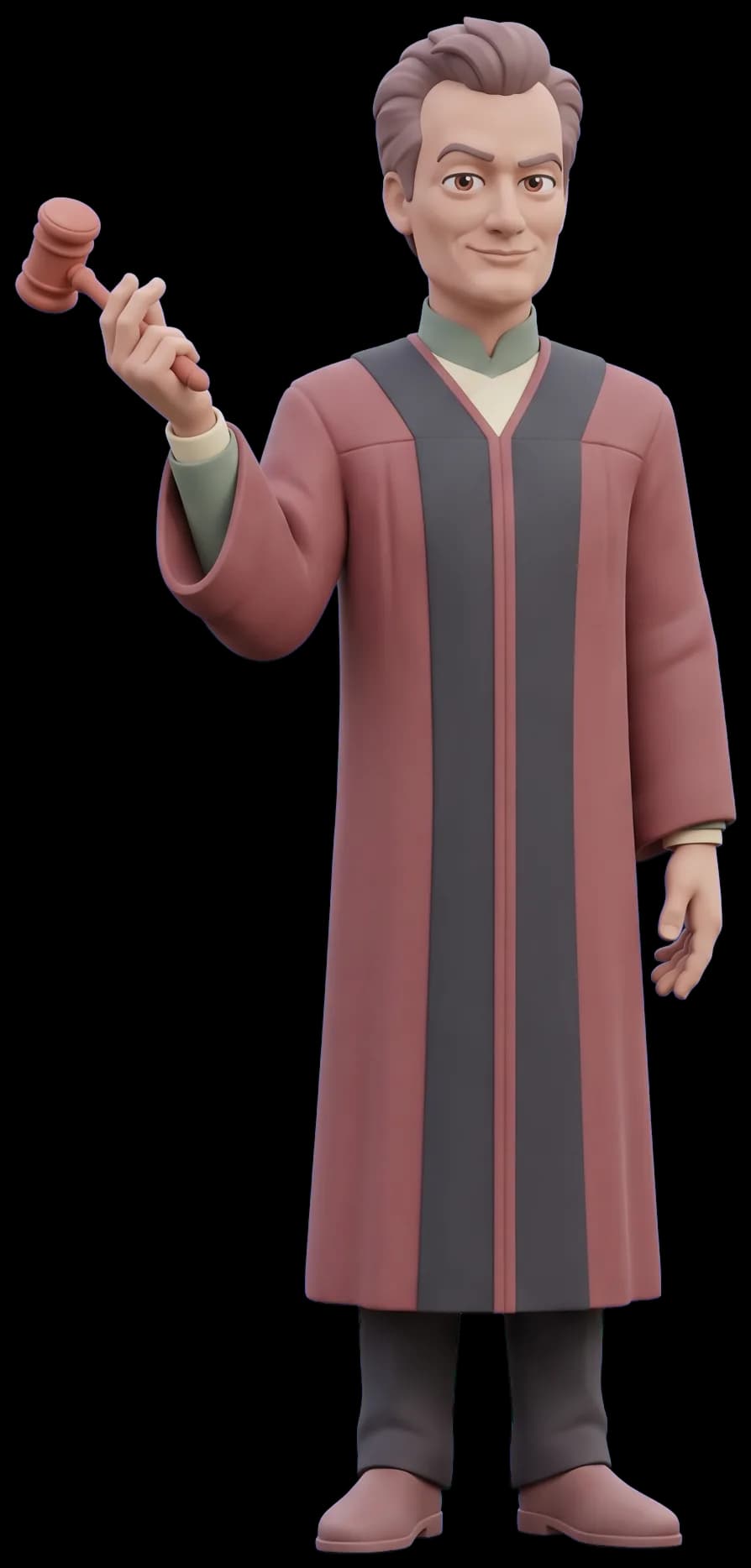 Q as a clay figurine
