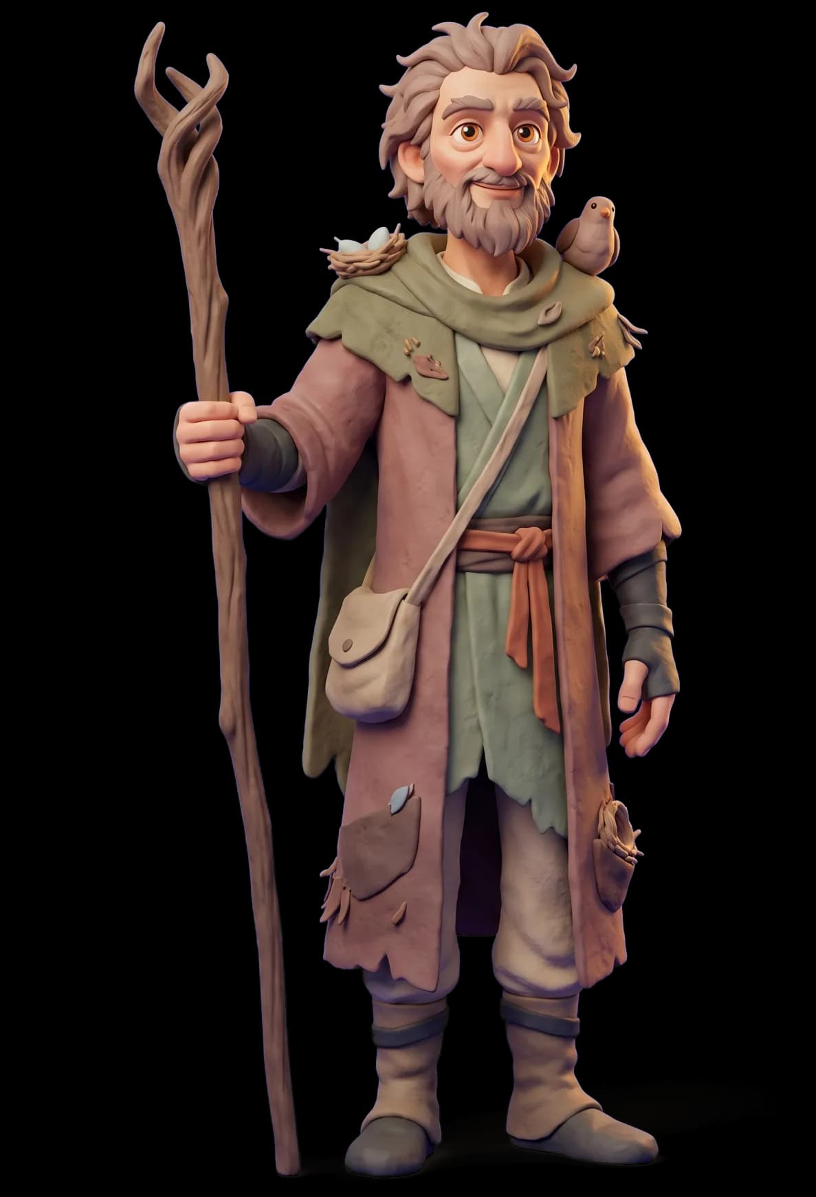 Radagast as a clay figurine
