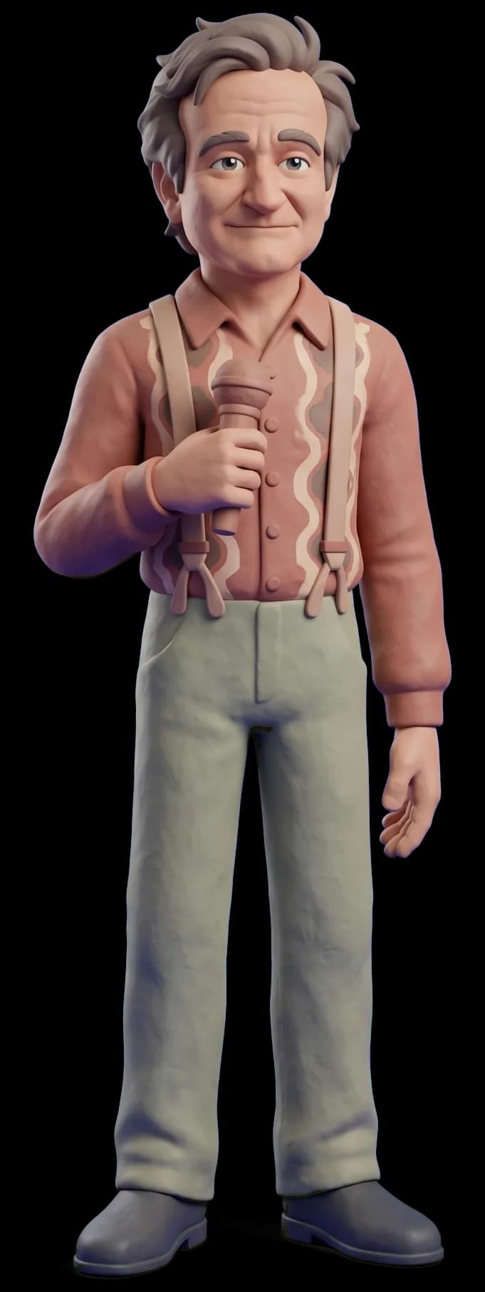 Robin Williams as a clay figurine