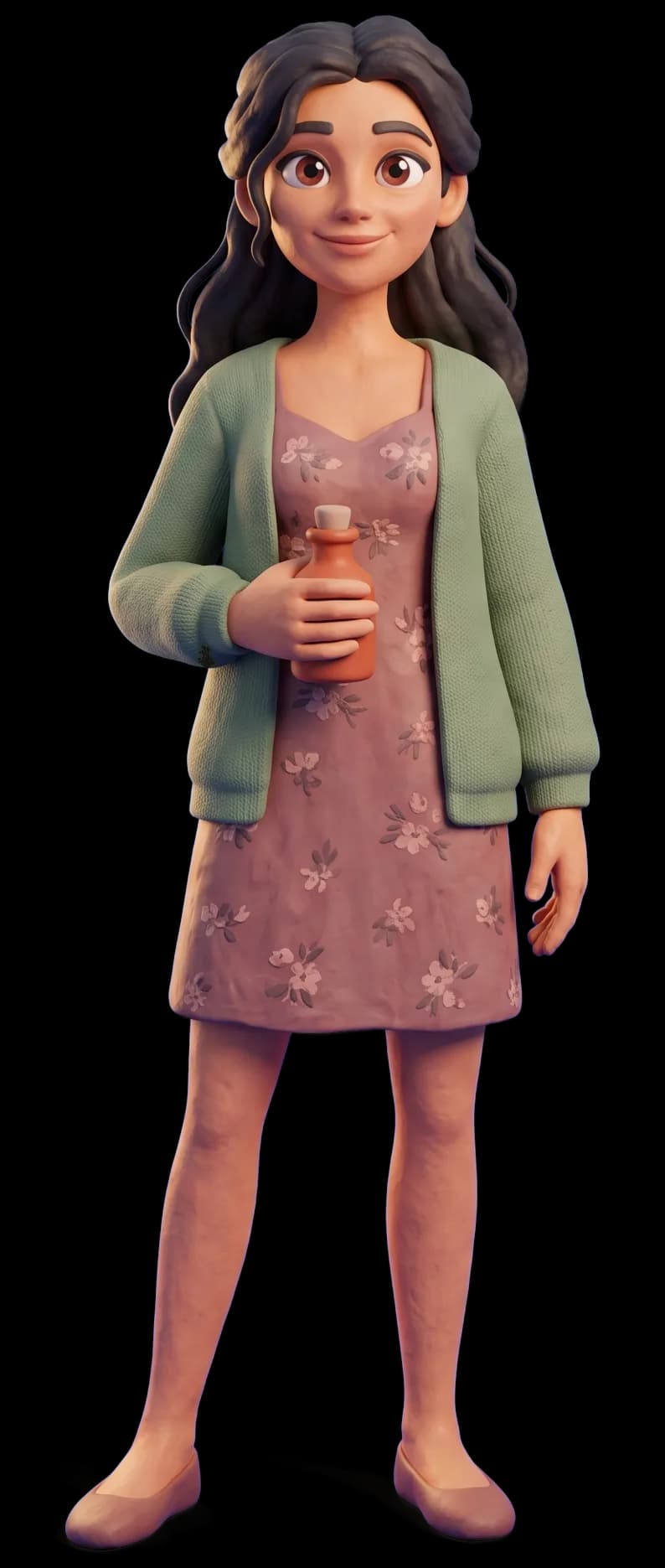 Sally Owens as a clay figurine