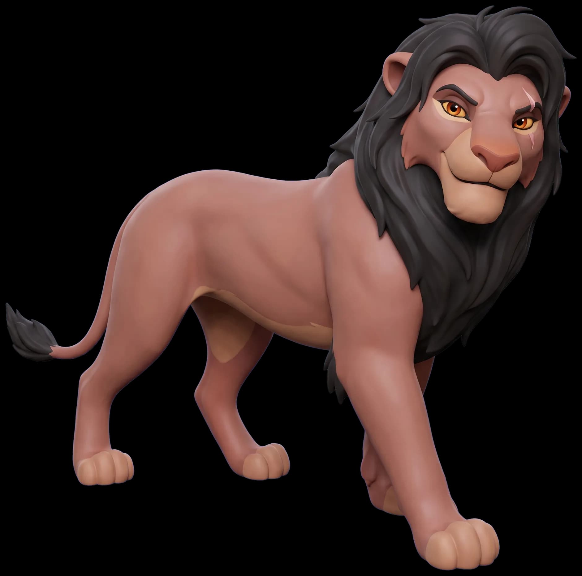 Scar as a clay figurine