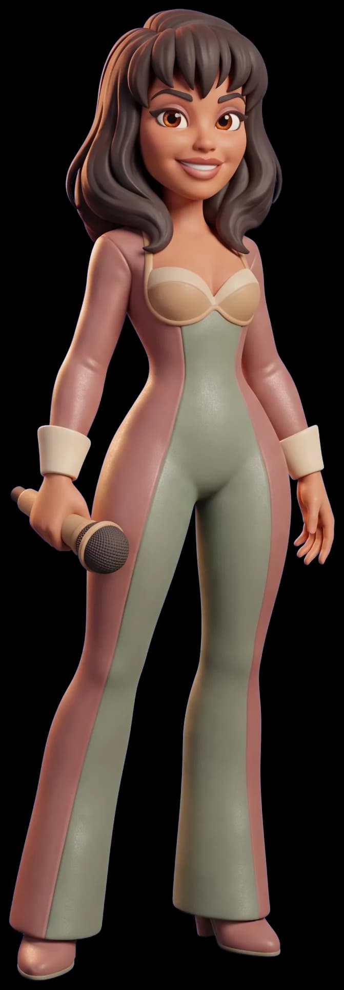 Selena Quintanilla as a clay figurine