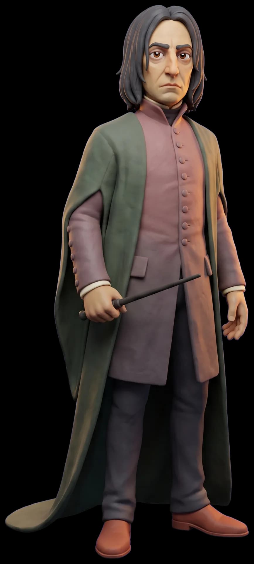 Severus Snape as a clay figurine